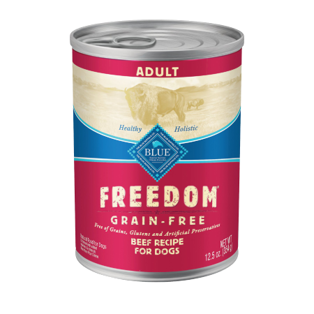 Blue Buffalo Freedom Adult Beef Recipe Grain-Free Canned Dog Food (12.5 oz size)